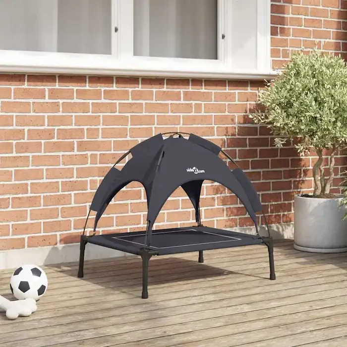 Dog Bed Black S Steel