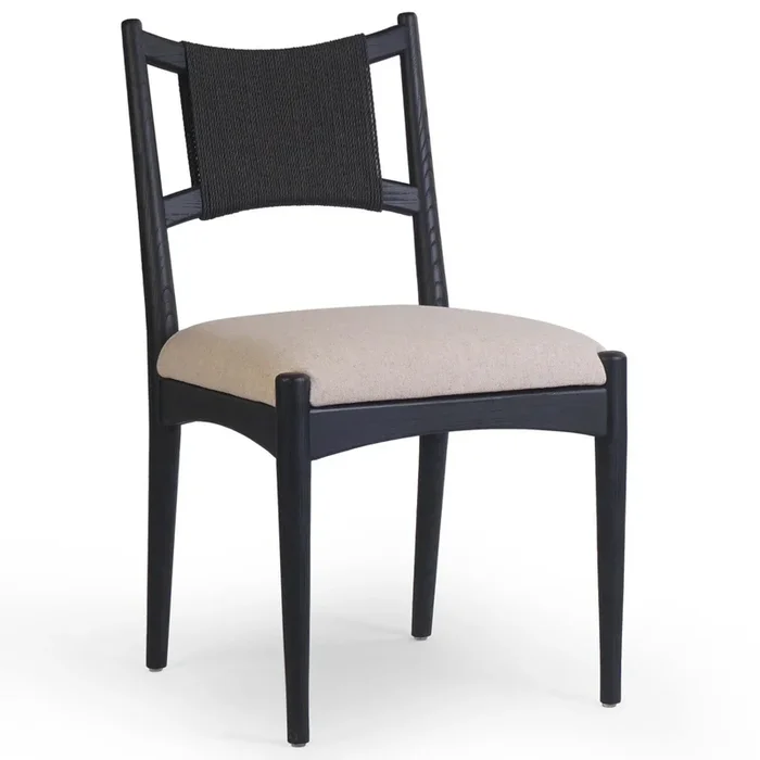 Haddon Dining Chair, Black, Set of 2 by Four Hands